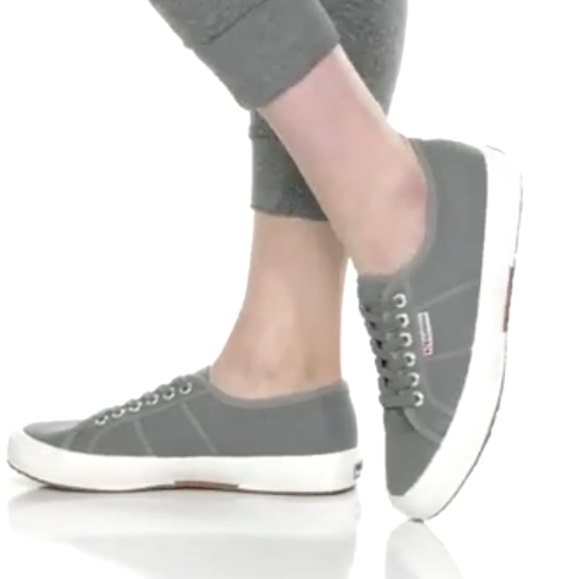 Superga Signature Style Cotu Classic Gray Sneakers New Condition - Picture 11 of 12